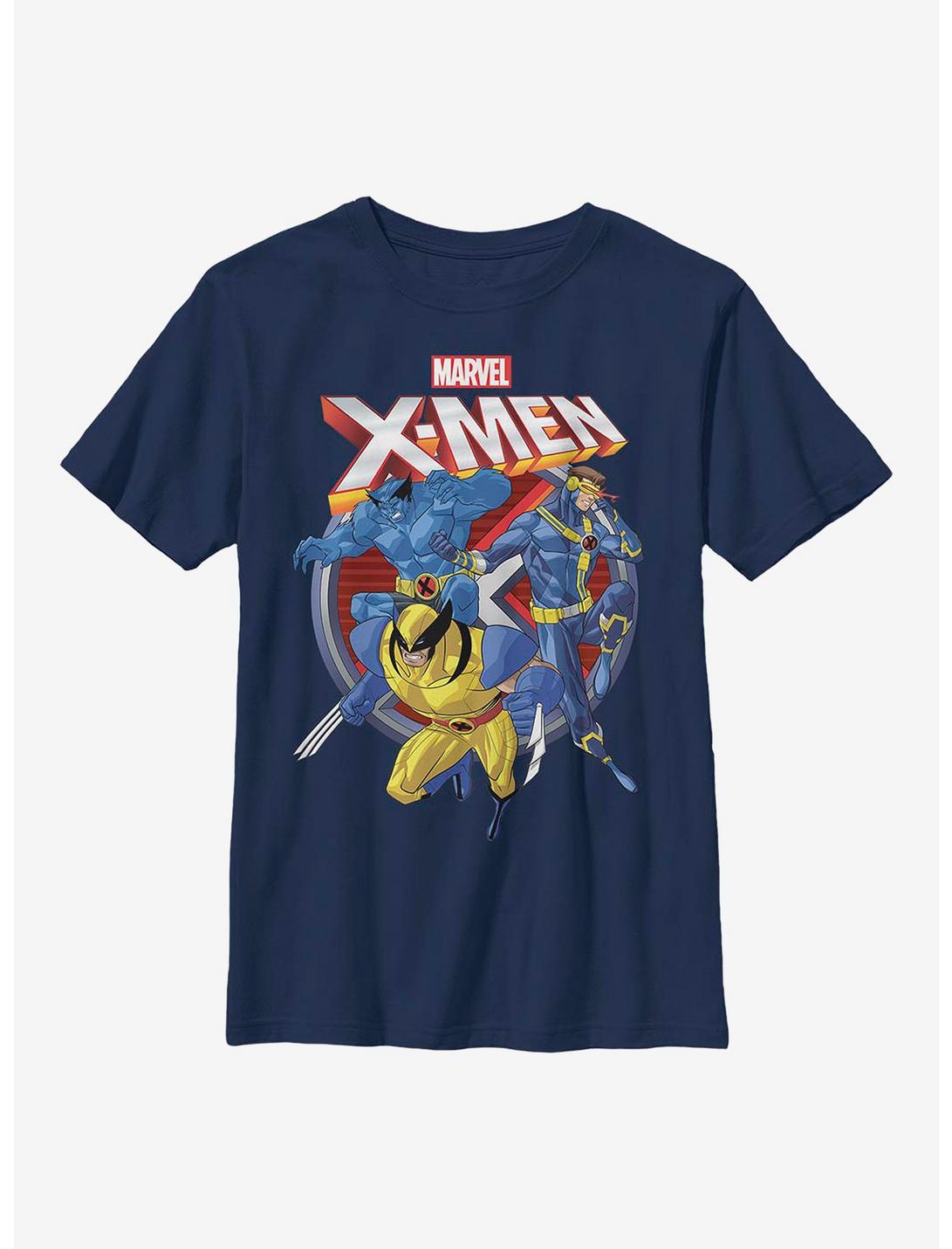 Marvel X-Men Duo Youth T-Shirt, NAVY, hi-res