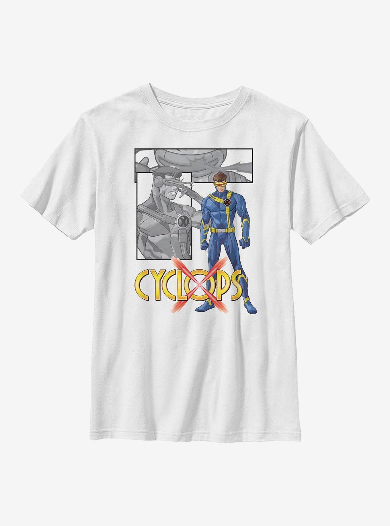 Marvel X-Men Laser Panels Youth T-Shirt, WHITE, hi-res