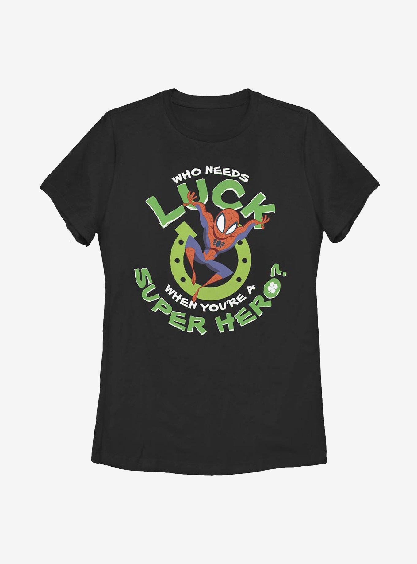 Marvel Spider-Man Super Spidey Luck Womens T-Shirt, , hi-res