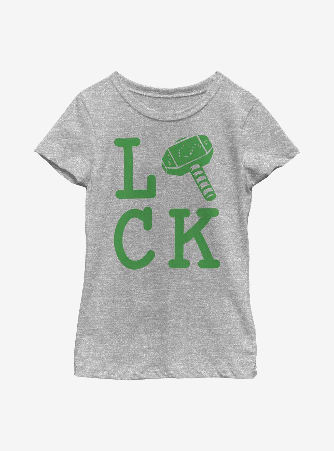 Marvel Thor God Of Luck Youth Girls T-Shirt, , hi-res