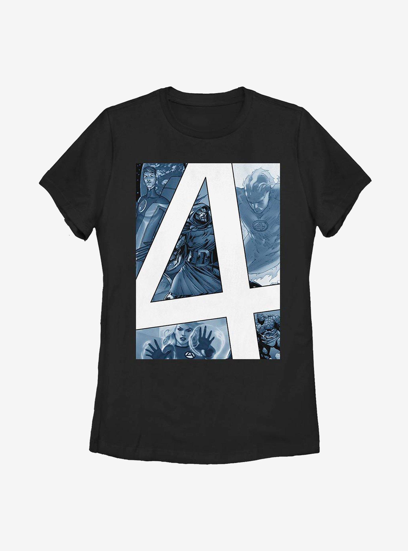 Marvel Fantastic Four Big Logo Womens T-Shirt, , hi-res