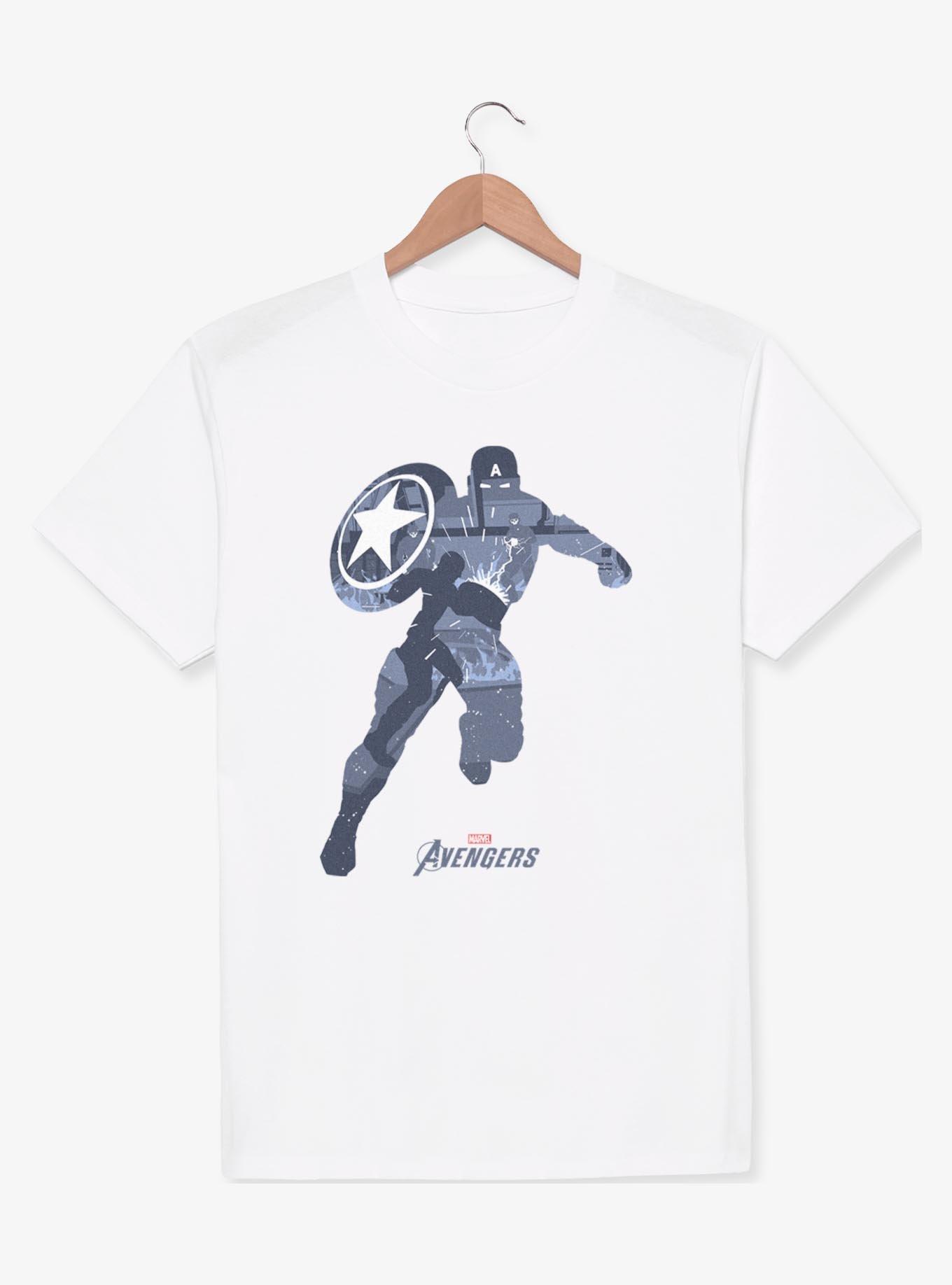 Marvel Captain America T-Shirt Herren – Offizielles Lizenzprodukt, Baumwollmix