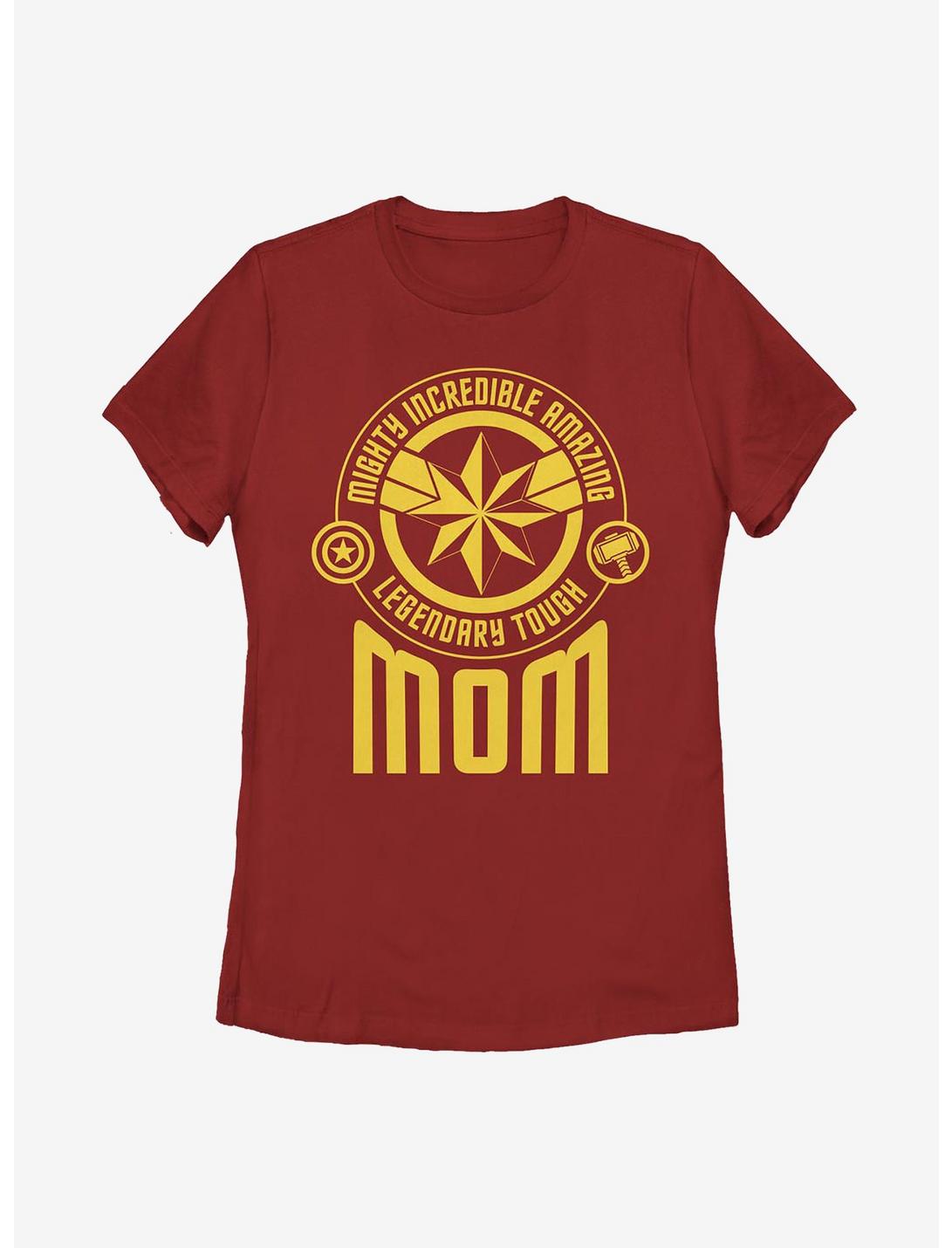 Marvel Avengers Mom Tonal Badges Womens T-Shirt, RED, hi-res