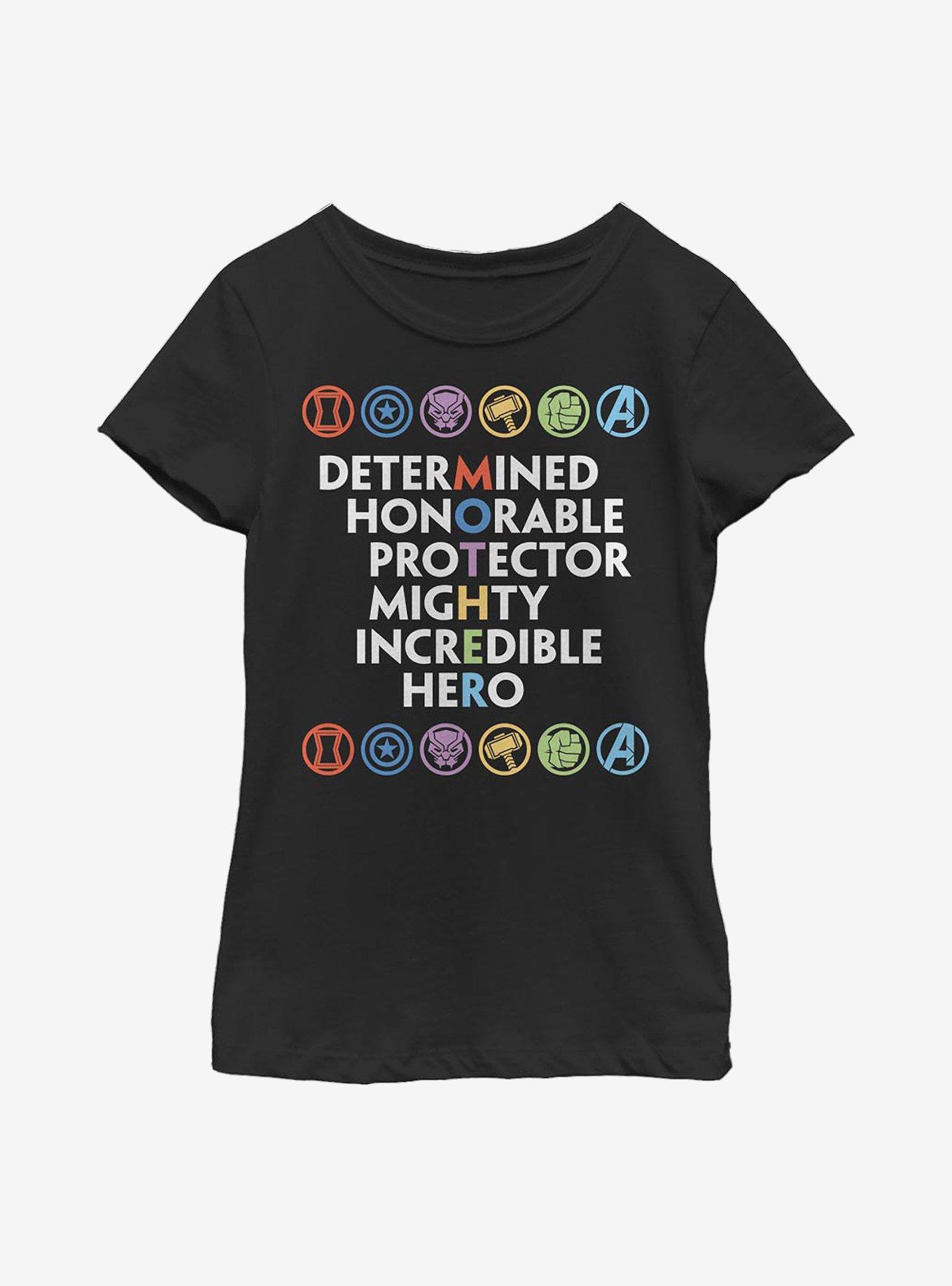 Marvel Avengers Mother Attributed Hero Youth Girls T-Shirt, , hi-res