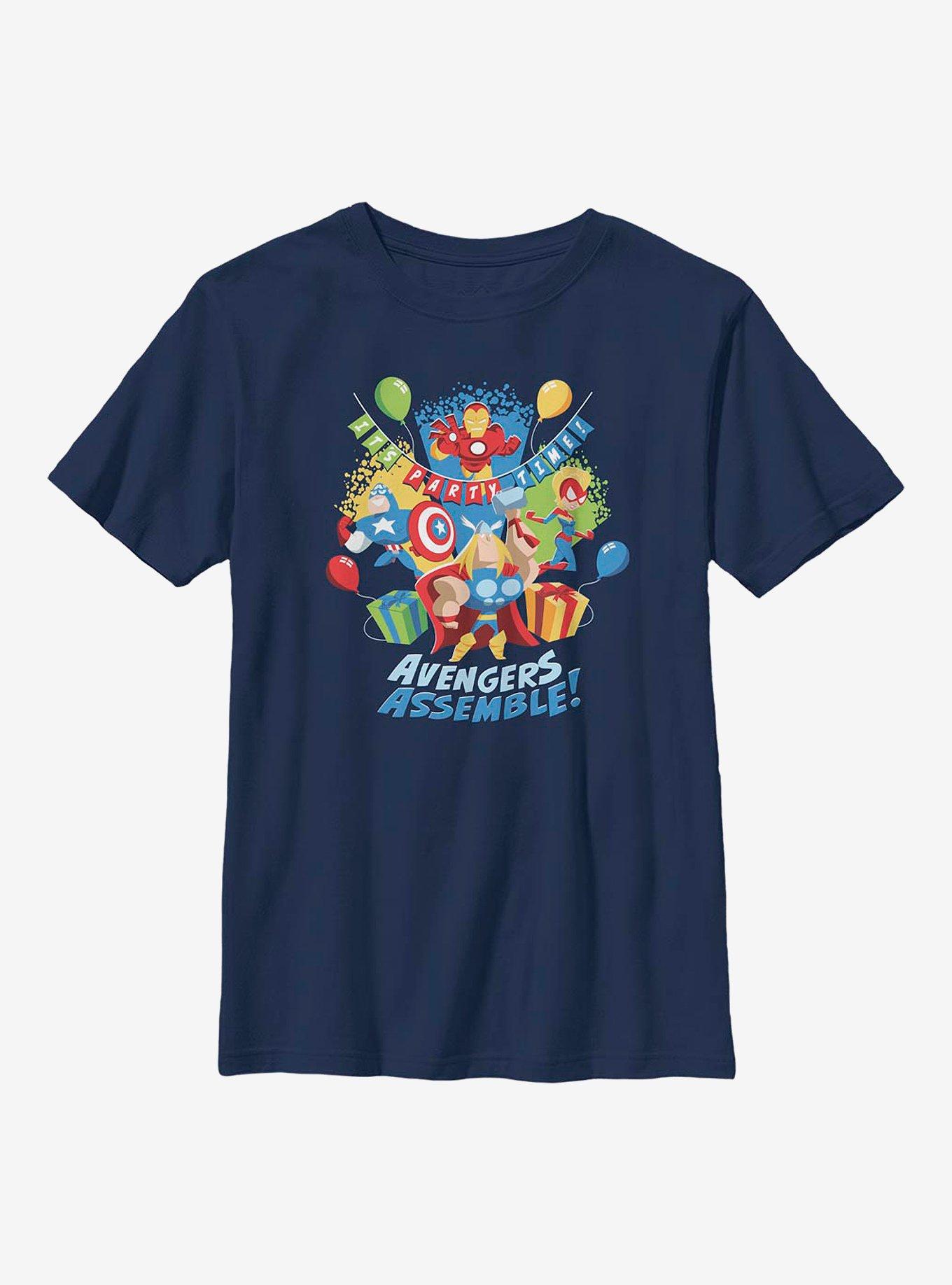 Marvel Avengers Birthday Assemble Youth T-Shirt, , hi-res