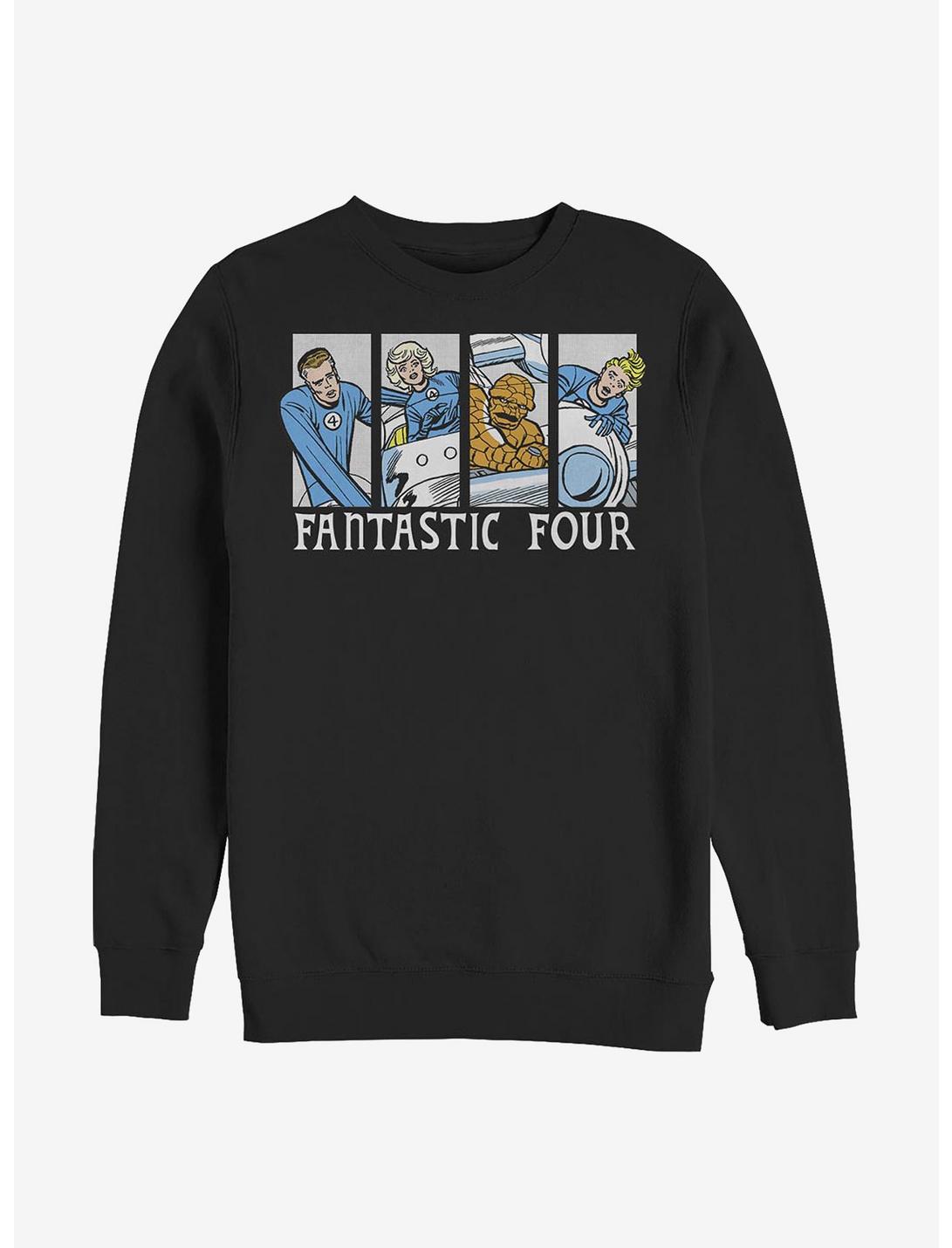Marvel Fantastic Four Fantastic Comic Sweatshirt, BLACK, hi-res