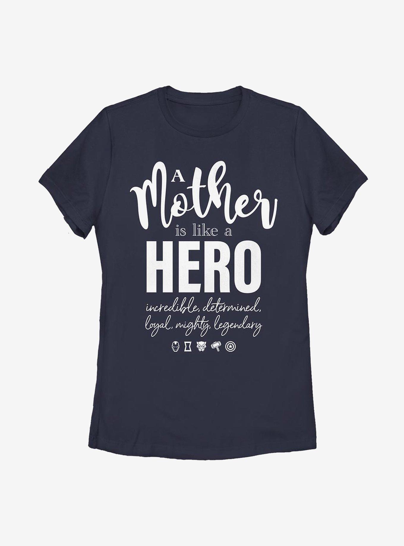 Marvel Avengers A Mother Hero Quote Womens T-Shirt, , hi-res