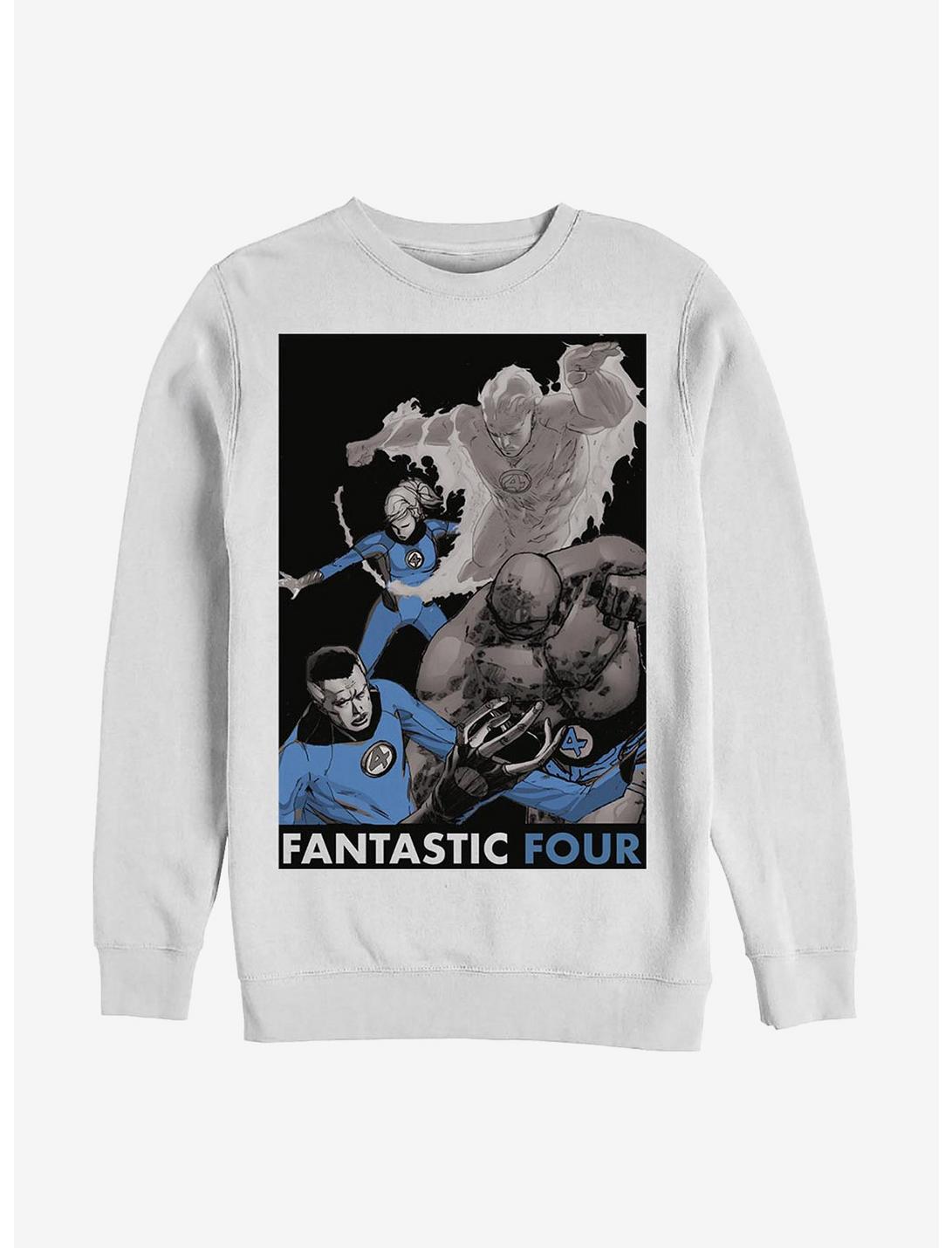 Marvel Fantastic Four The Four Sweatshirt, WHITE, hi-res