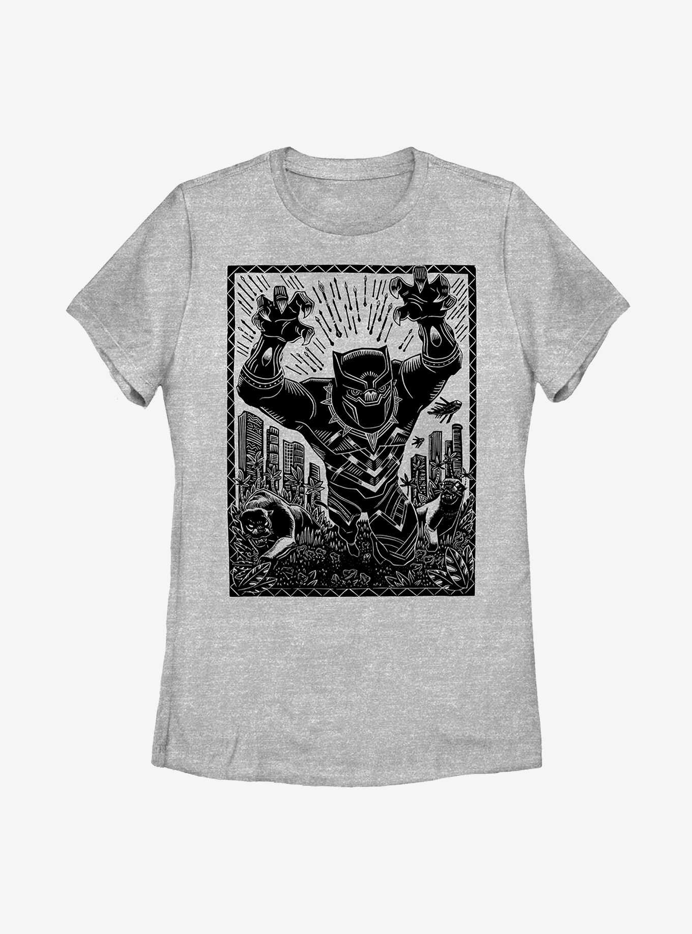 Marvel Black Panther Stencil Womens T-Shirt, , hi-res