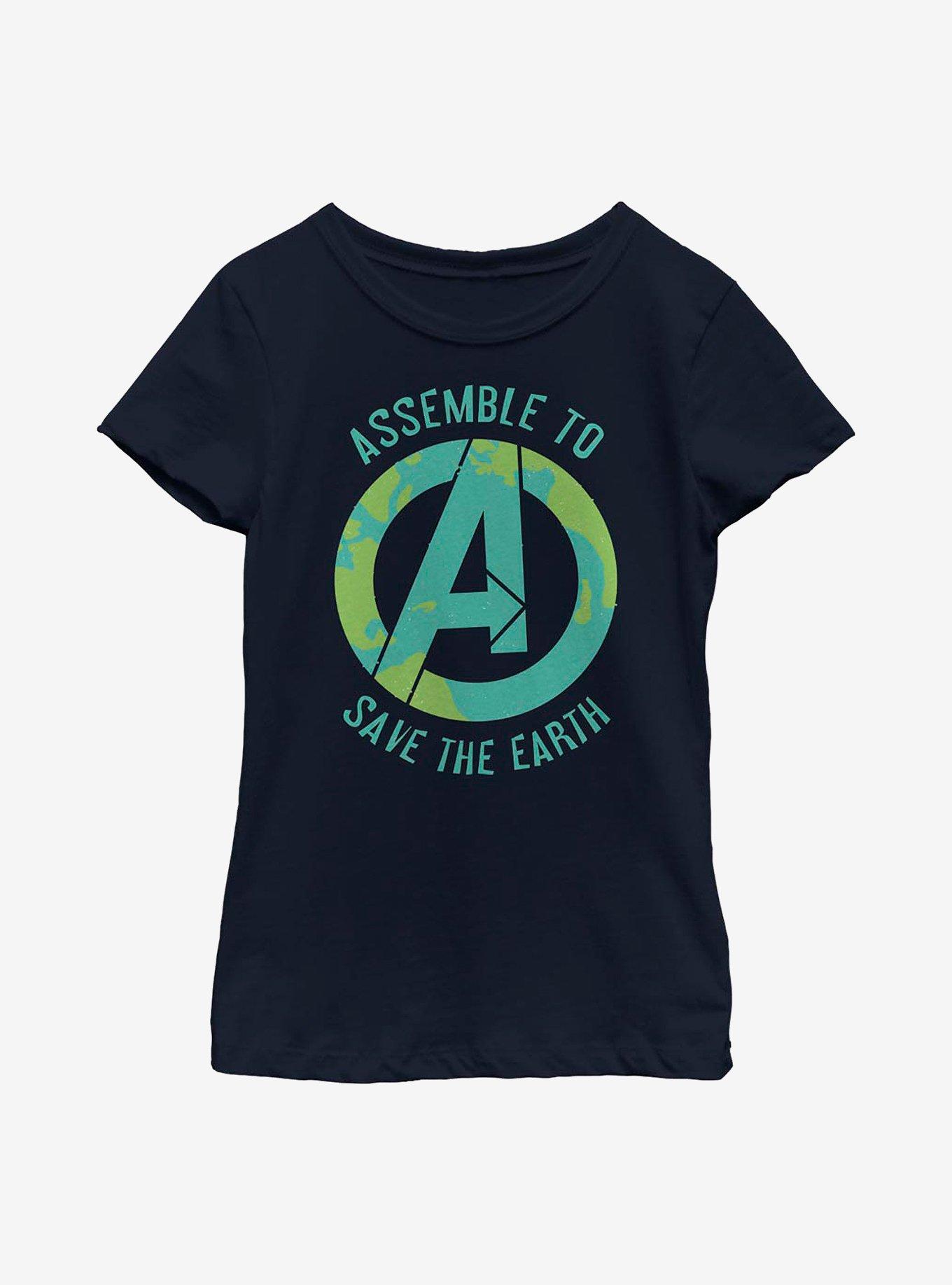 Marvel Avengers Assembling To Save Youth Girls T-Shirt, , hi-res