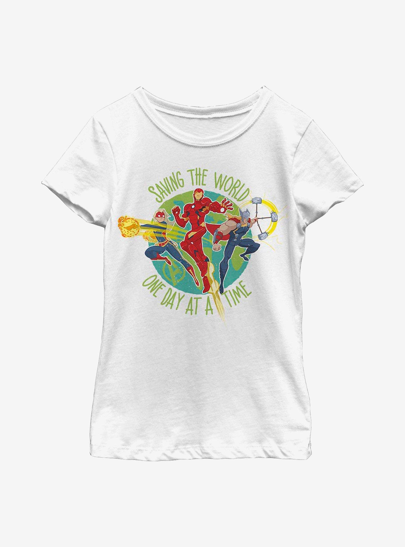 Marvel Avengers Saving The World Youth Girls T-Shirt, , hi-res