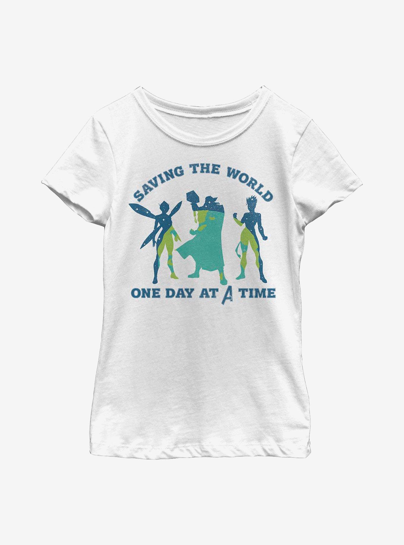 Marvel Avengers Silhouette Team Youth Girls T-Shirt, , hi-res