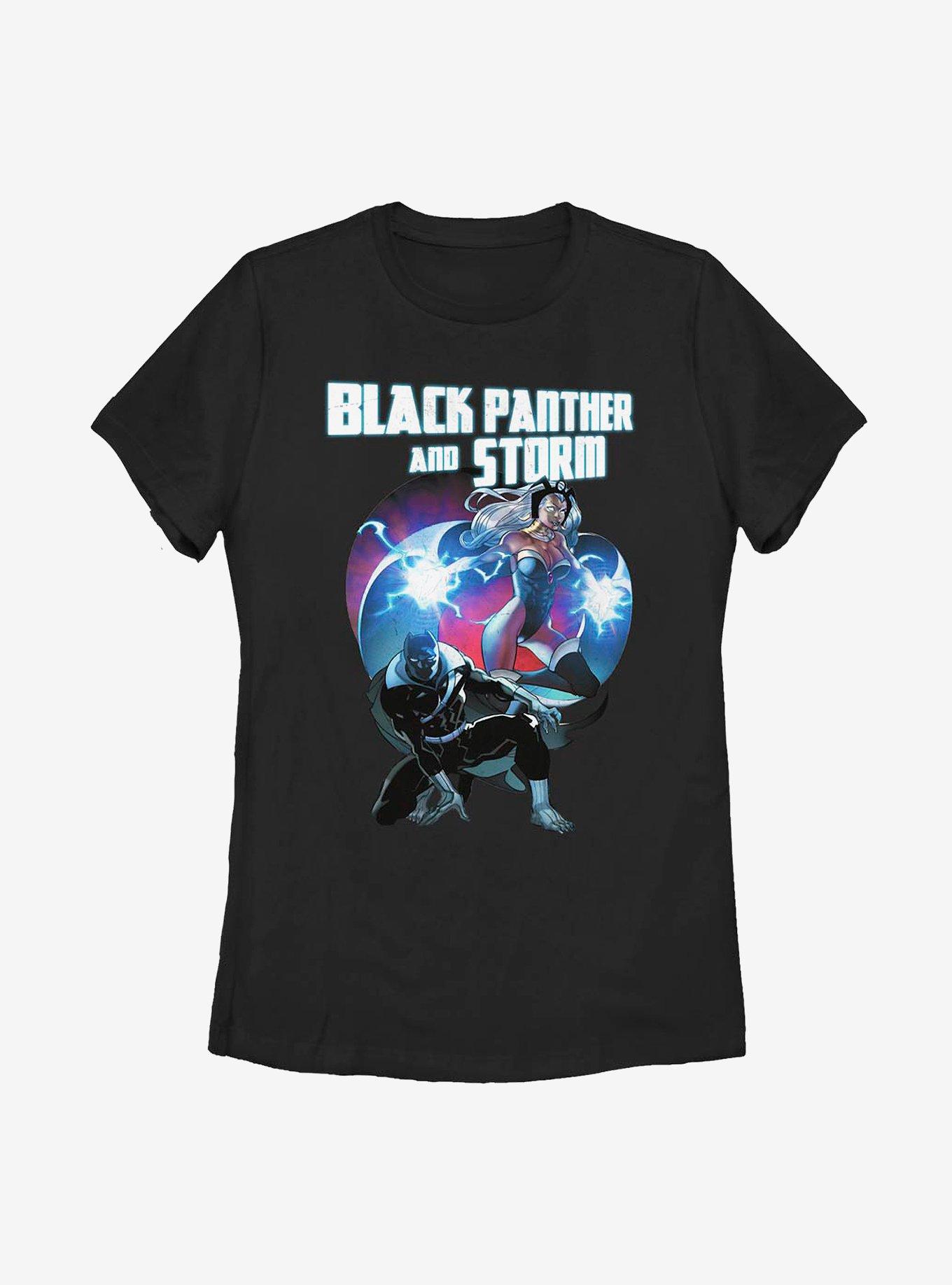 Marvel Black Panther Hero Couple Heart Womens T-Shirt, , hi-res