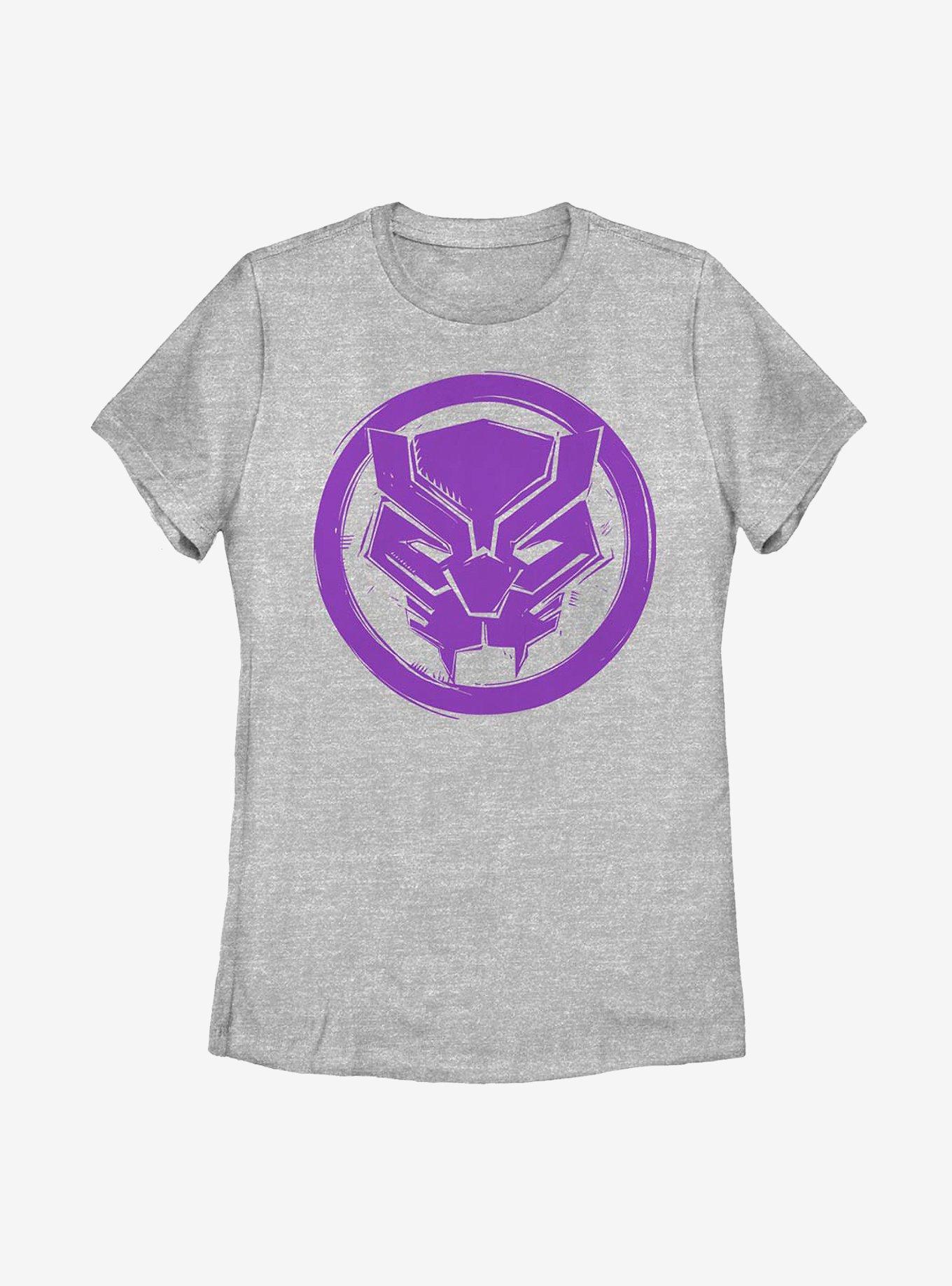 Marvel Black Panther Woodcut Panther Womens T-Shirt, , hi-res