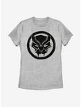 Marvel Black Panther Woodcut Panther Womens T-Shirt, ATH HTR, hi-res