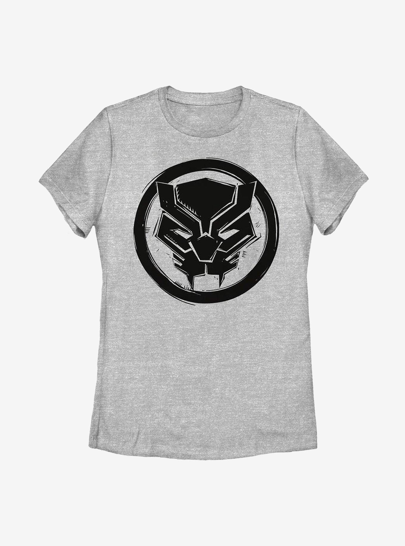 Marvel Black Panther Woodcut Panther Womens T-Shirt, , hi-res