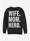 Marvel Black Widow Wife Mom Black Widow Sweatshirt, BLACK, hi-res
