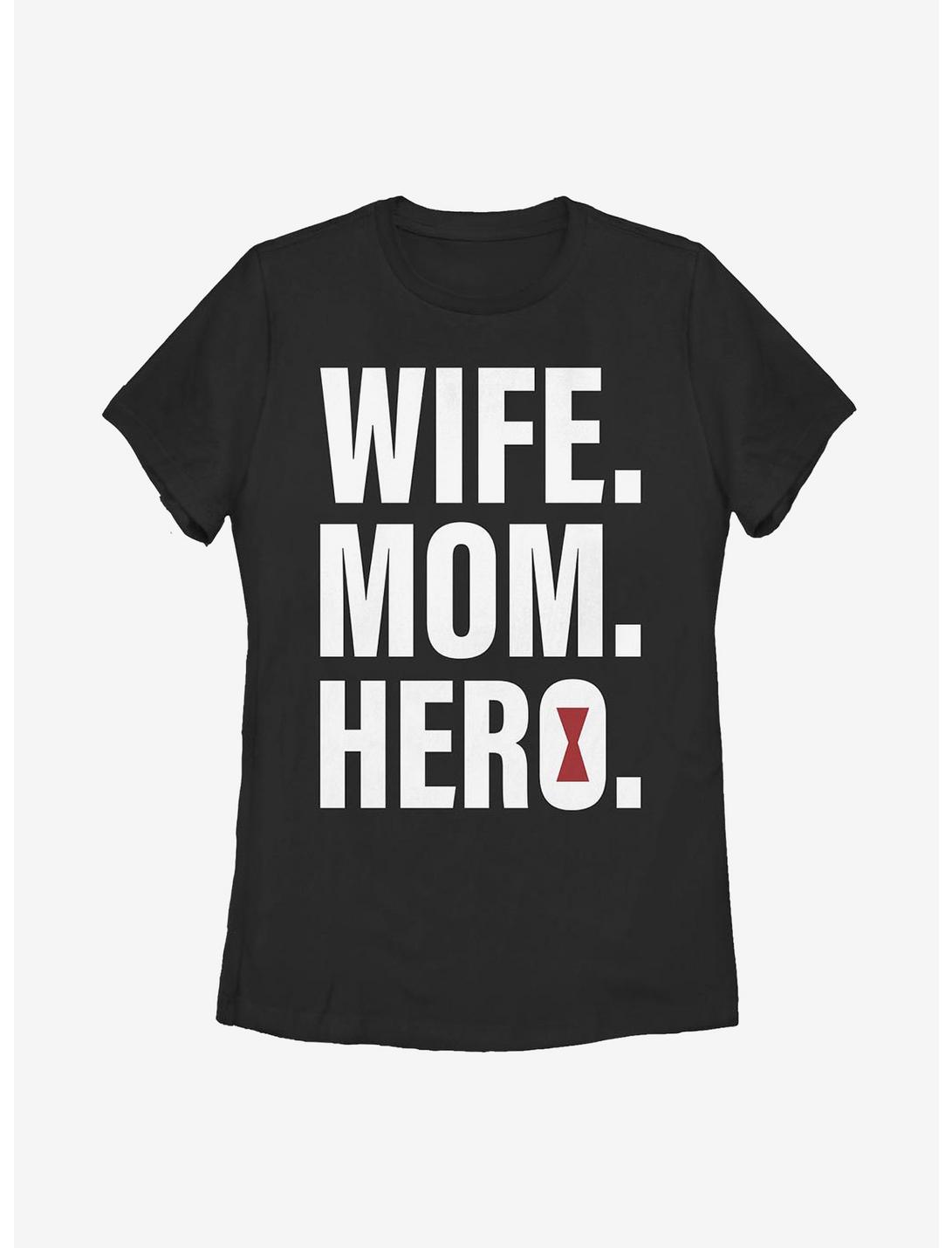 Marvel Black Widow Wife Mom Black Widow Womens T-Shirt, BLACK, hi-res