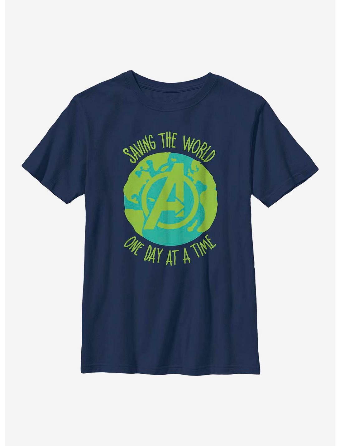 Marvel Avengers World Time Youth T-Shirt, NAVY, hi-res