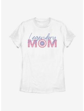 Marvel Captain America Legendary Mom Flowers Womens T-Shirt, , hi-res