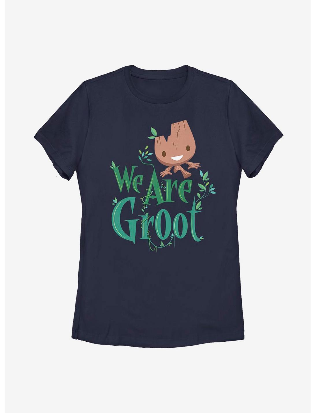 Marvel Guardians Of The Galaxy Groots World Womens T-Shirt, NAVY, hi-res
