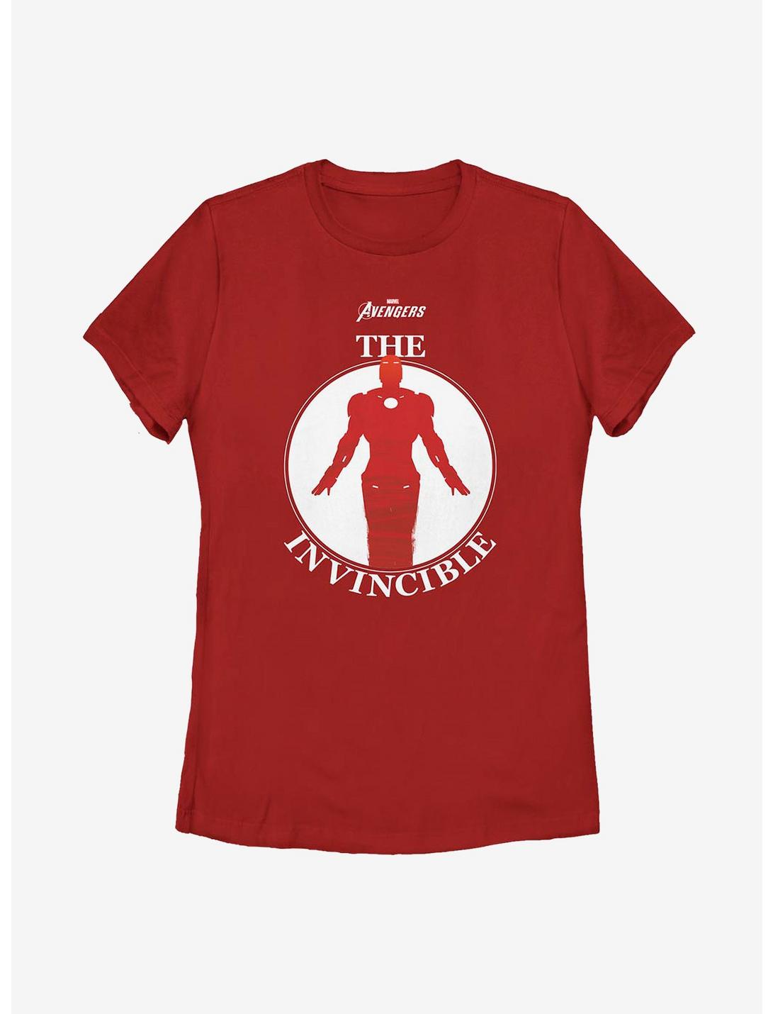 Marvel Iron Man The Invincible Womens T-Shirt, RED, hi-res
