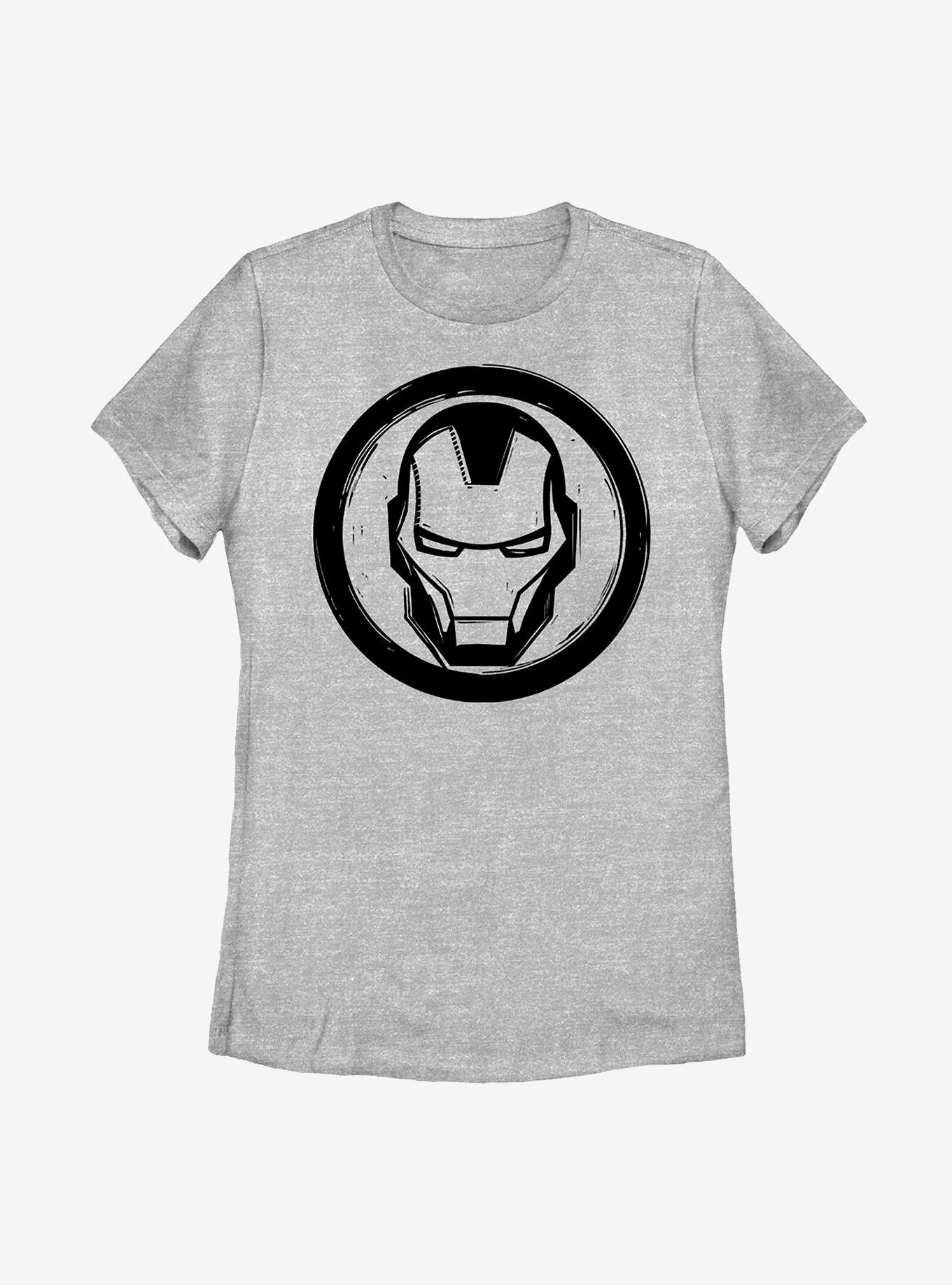 Marvel Iron Man Woodcut Ironman Womens T-Shirt, , hi-res