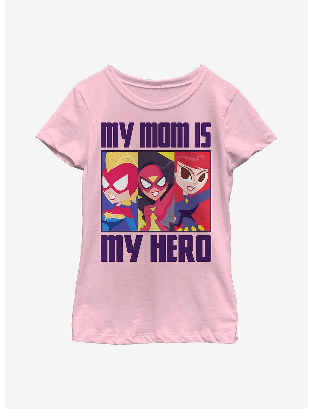 Marvel Hero Mom BoxUp Youth Girls T-Shirt, PINK, hi-res
