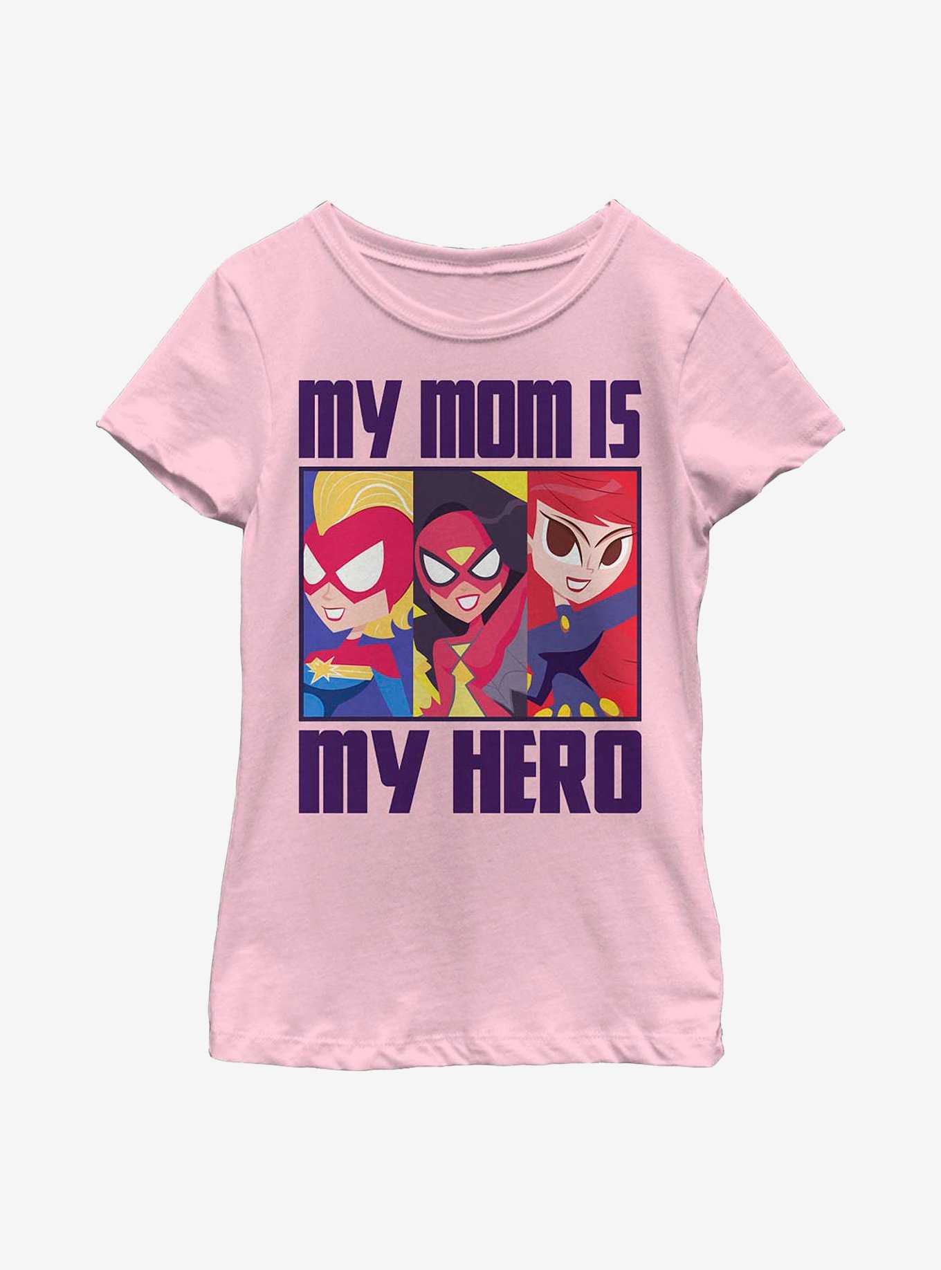 Marvel Hero Mom BoxUp Youth Girls T-Shirt, , hi-res