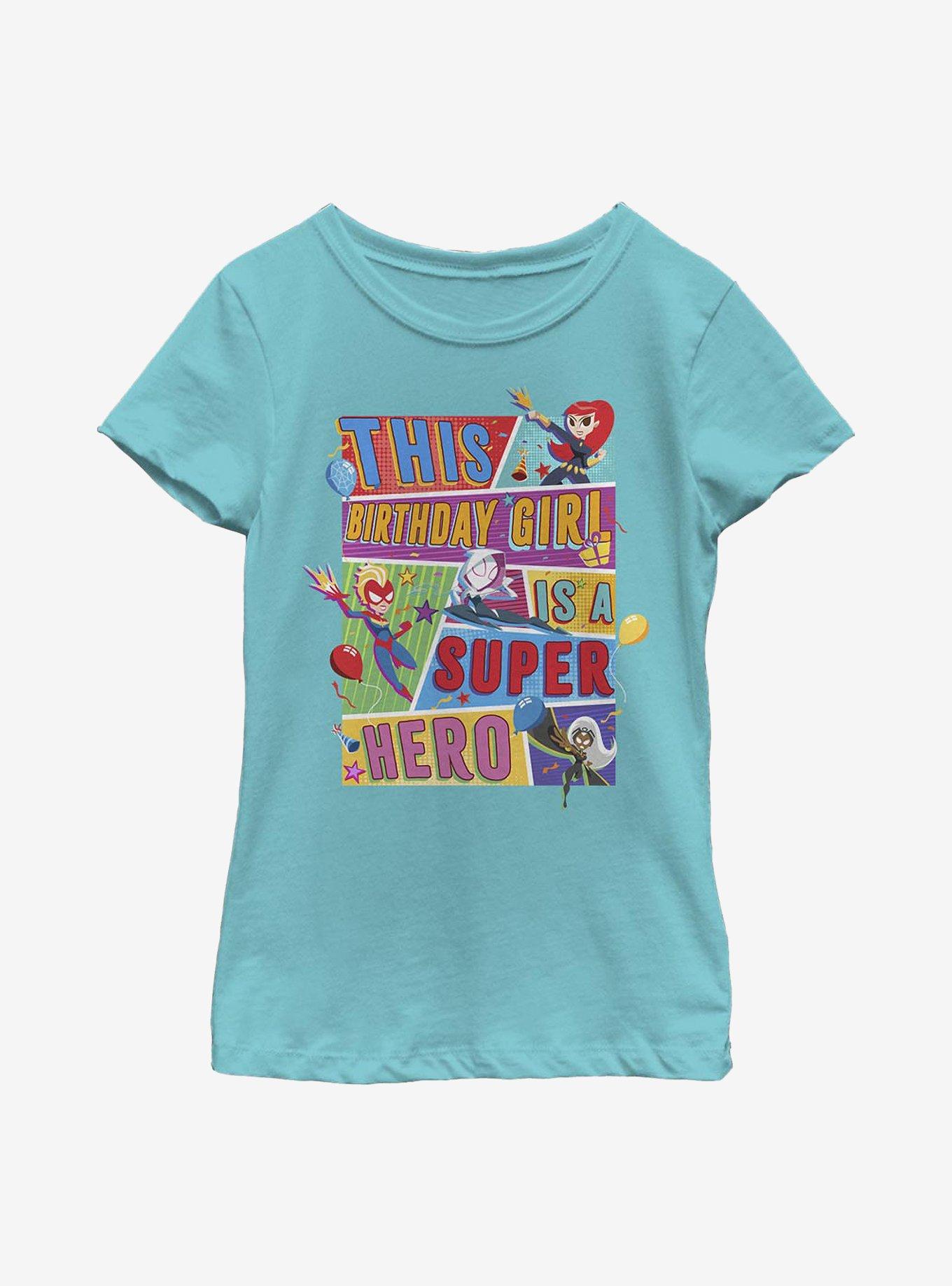 Marvel Birthday Girl Youth Girls T-Shirt, , hi-res