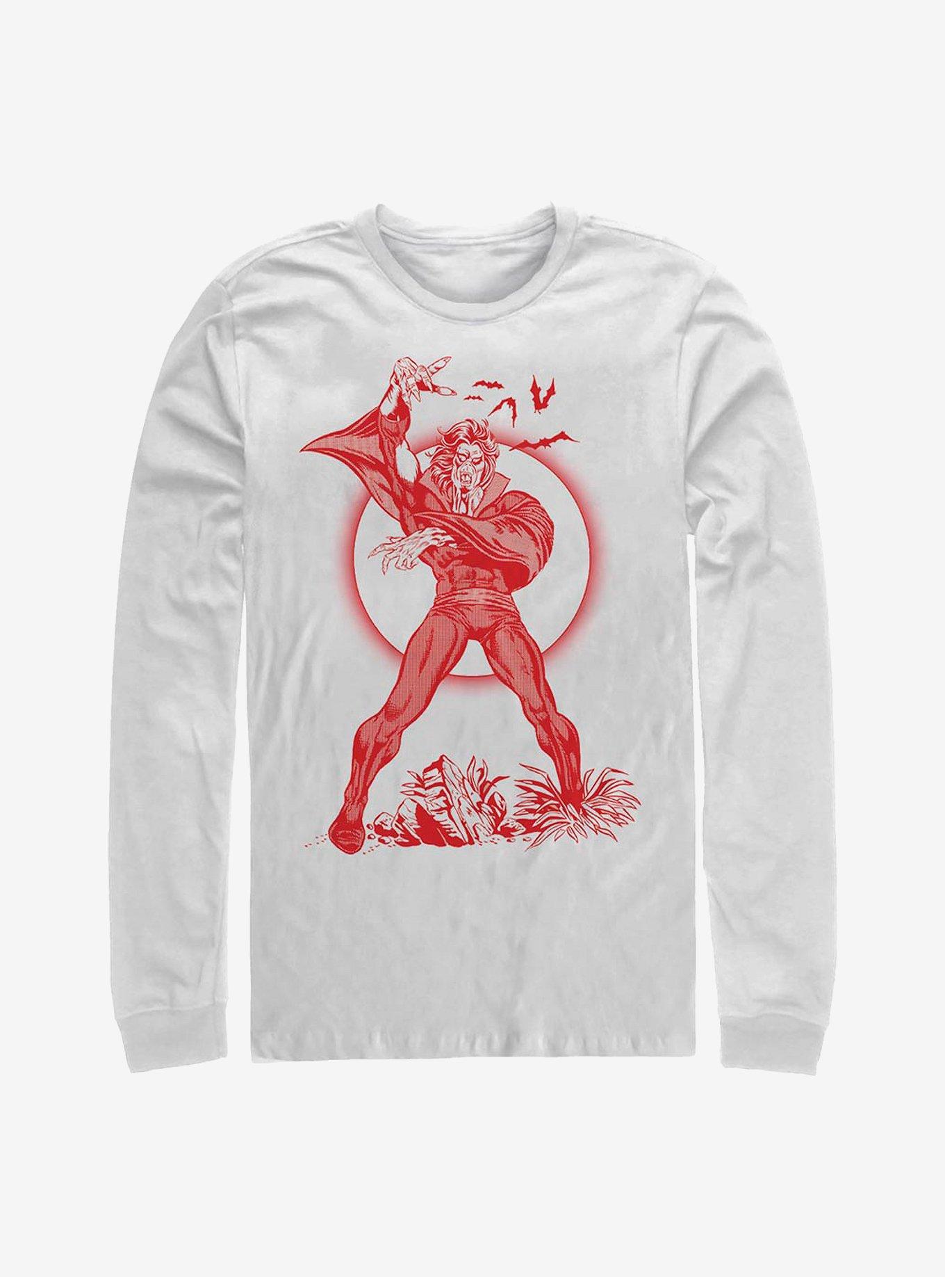 Marvel Morbius Red Morbius Long-Sleeve T-Shirt, WHITE, hi-res