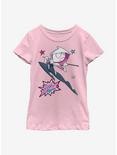 Marvel Spider Gwen Birthday Youth Girls T-Shirt, PINK, hi-res