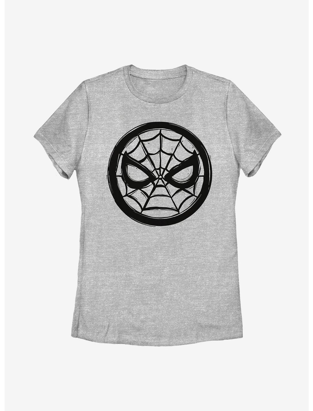 Marvel Spider-Man Woodcut Spider-Man Womens T-Shirt, ATH HTR, hi-res