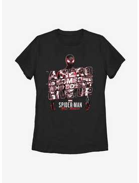 Marvel Spider-Man A Hero Editorial Womens T-Shirt, , hi-res