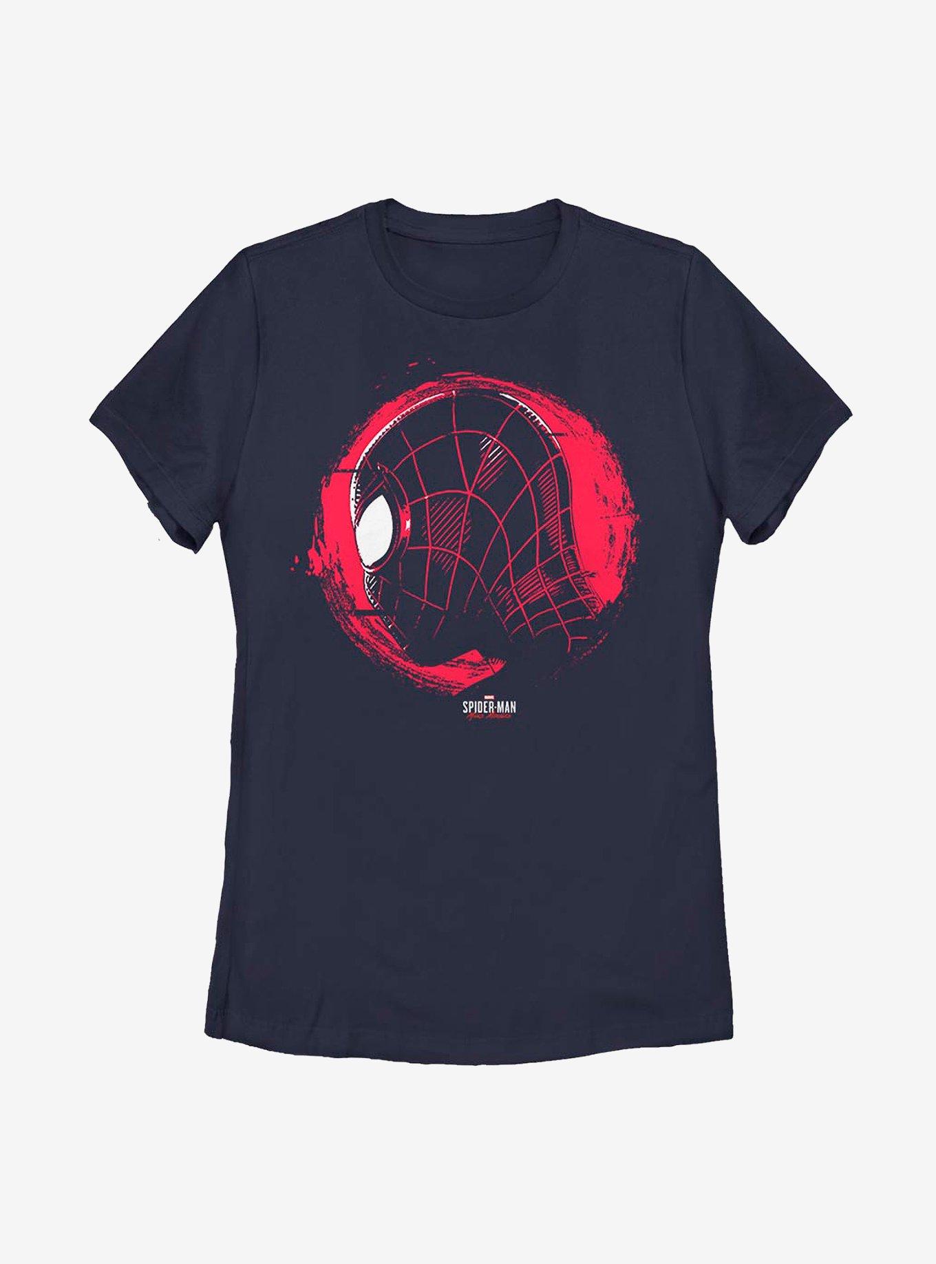 Marvel Spider-Man Circle Face Womens T-Shirt, , hi-res