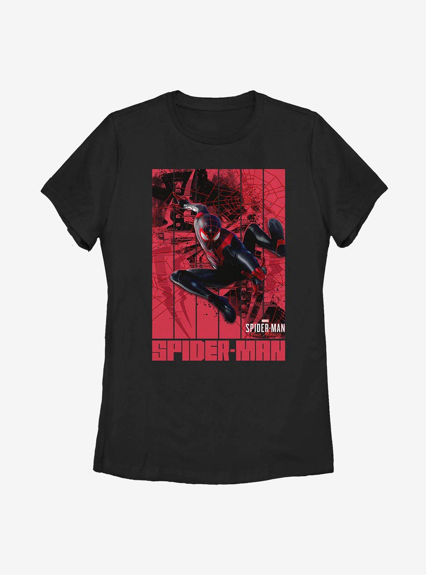 Marvel Spider-Man Panel Morales Paint Womens T-Shirt, , hi-res