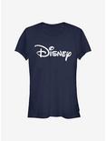 Disney Classic Basic Disney Logo Girls T-Shirt, NAVY, hi-res