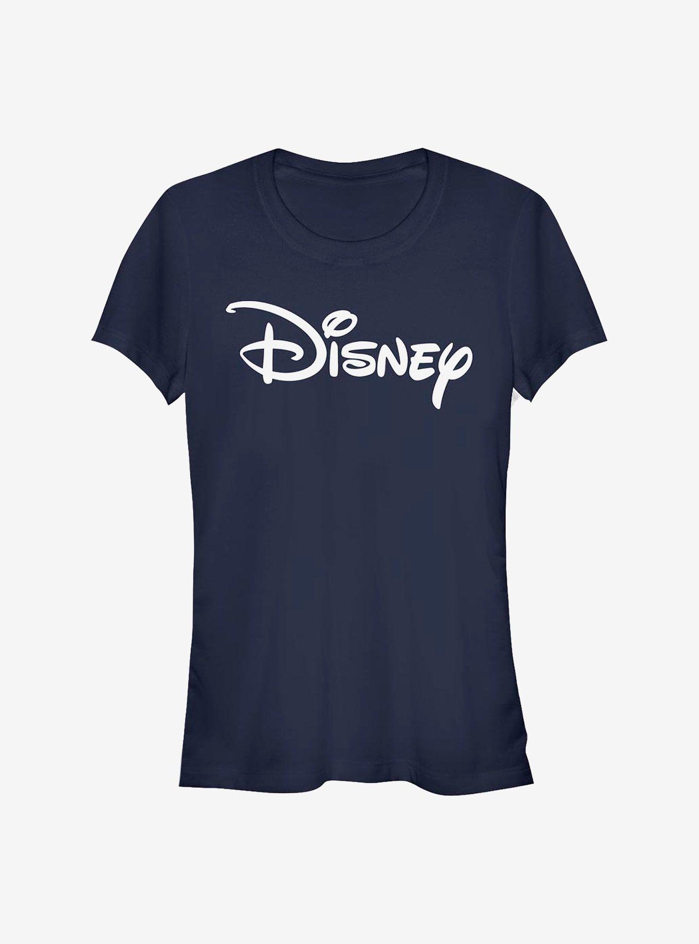 Disney Classic Basic Disney Logo Girls T-Shirt, NAVY, hi-res