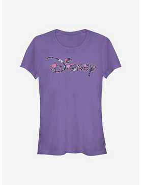 Disney Classic Floral Fill Logo Girls T-Shirt, , hi-res