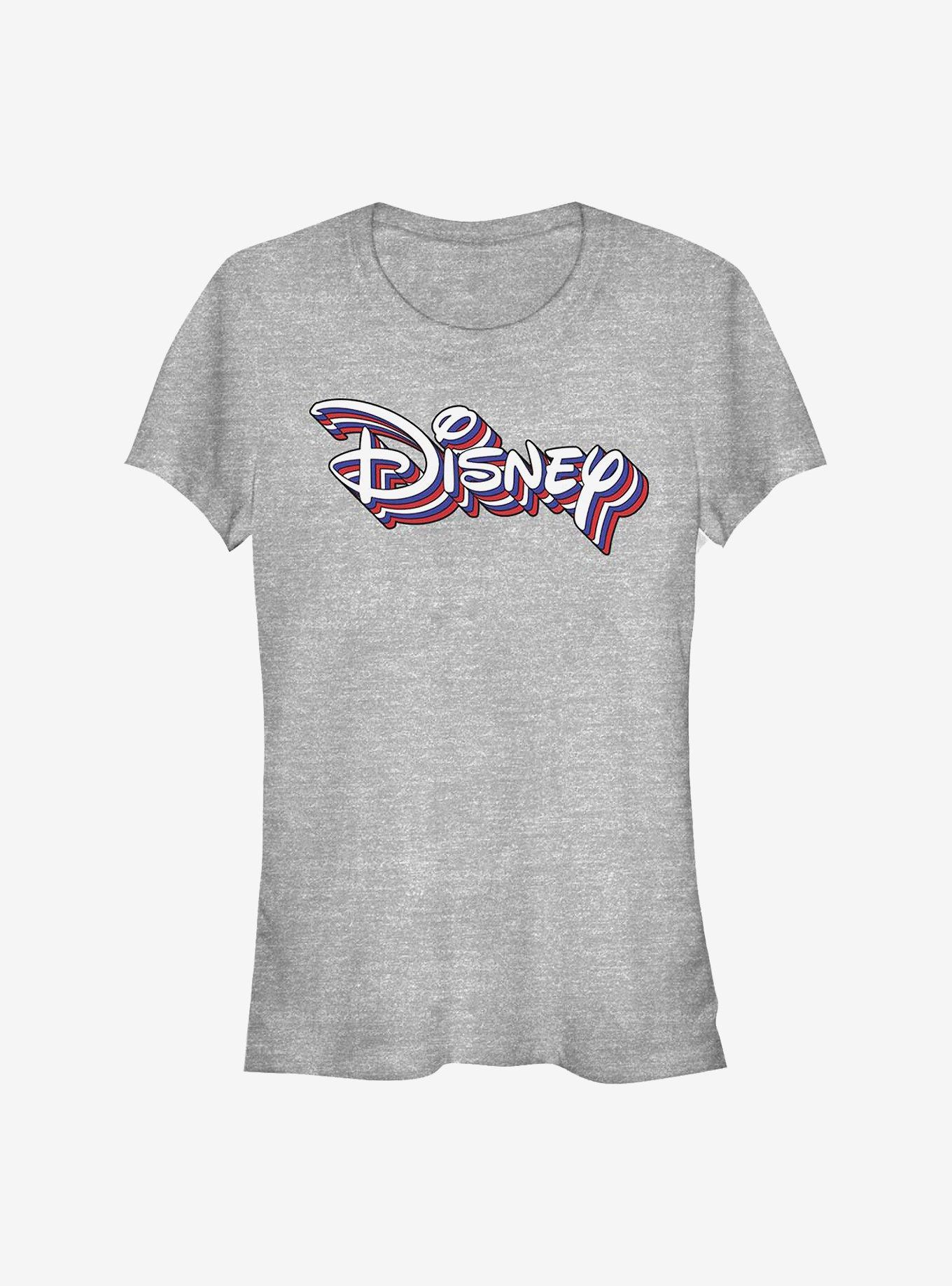 Disney Classic Retro Rainbow Logo Girls T-Shirt