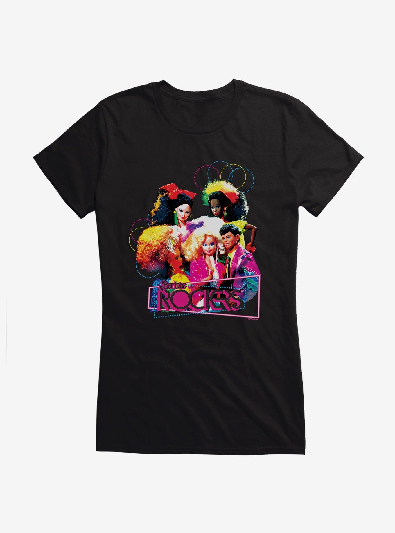 Barbie And The Rockers Neon Glam Girls T-Shirt, BLACK, hi-res