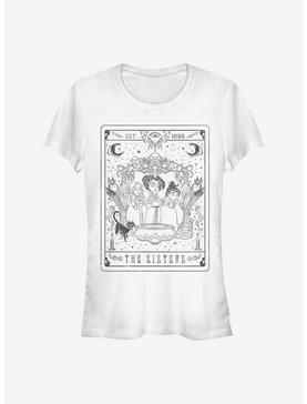 Disney Hocus Pocus The Sisters Tarot Girls T-Shirt, WHITE, hi-res