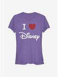 Disney Classic I Heart Disney Logo Girls T-Shirt, , hi-res