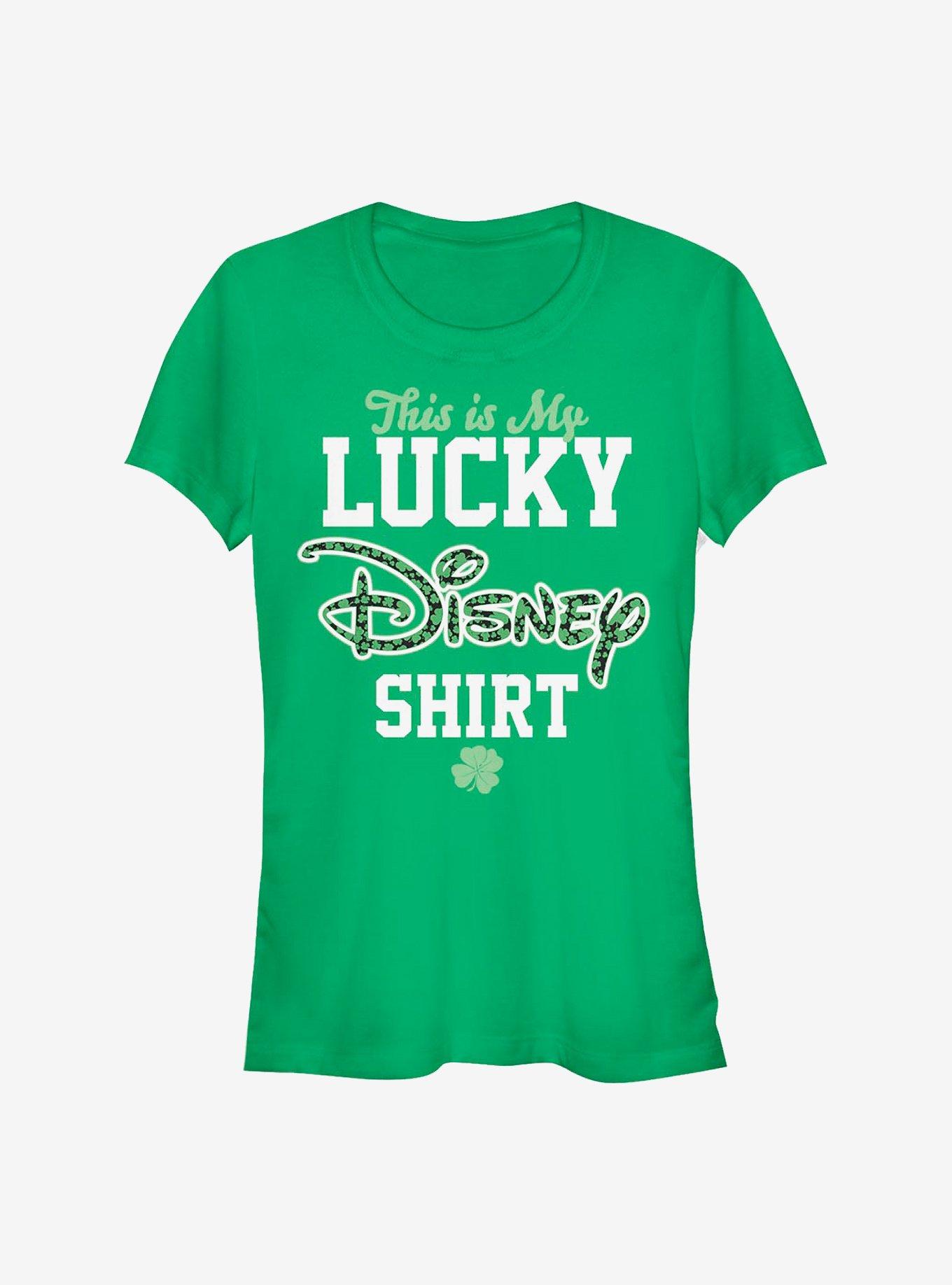 Disney Classic Lucky Disney Logo Girls T-Shirt, KELLY, hi-res