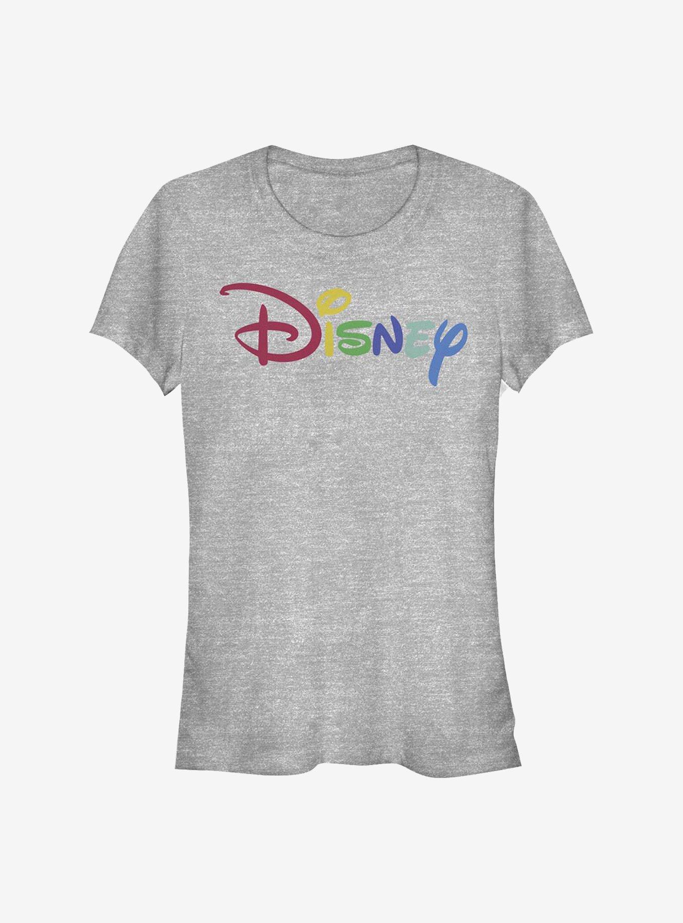 Disney Classic Multicolor Disney Logo Girls T-Shirt, ATH HTR, hi-res