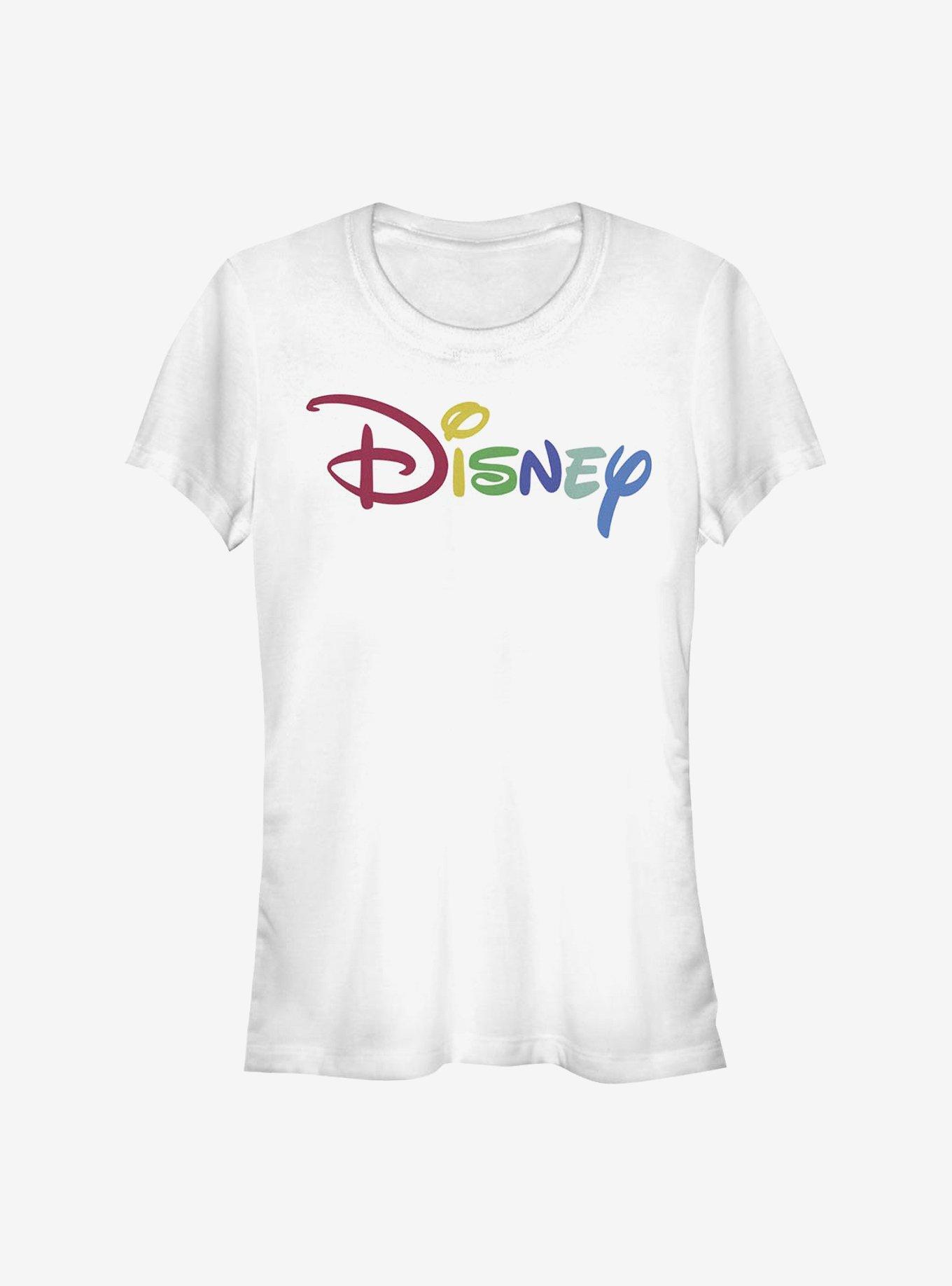 Disney Classic Multicolor Disney Logo Girls T-Shirt, WHITE, hi-res
