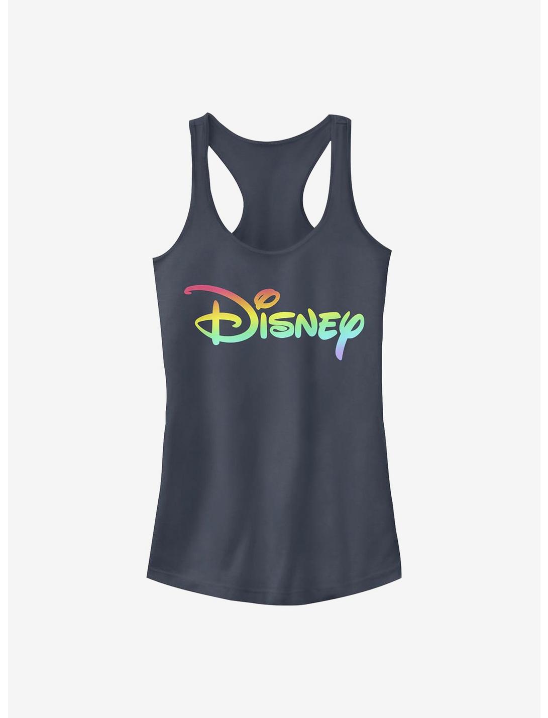 Disney Classic Rainbow Fill Logo Girls Tank, INDIGO, hi-res