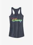 Disney Classic Rainbow Fill Logo Girls Tank, INDIGO, hi-res