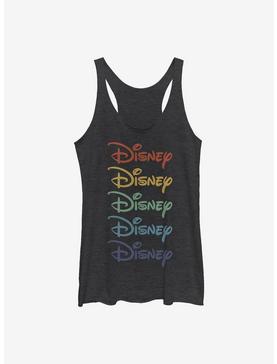 Disney Classic Rainbow Stacked Logo Girls Tank, , hi-res