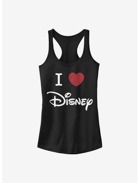 Disney Classic I Heart Disney Logo Girls Tank, , hi-res